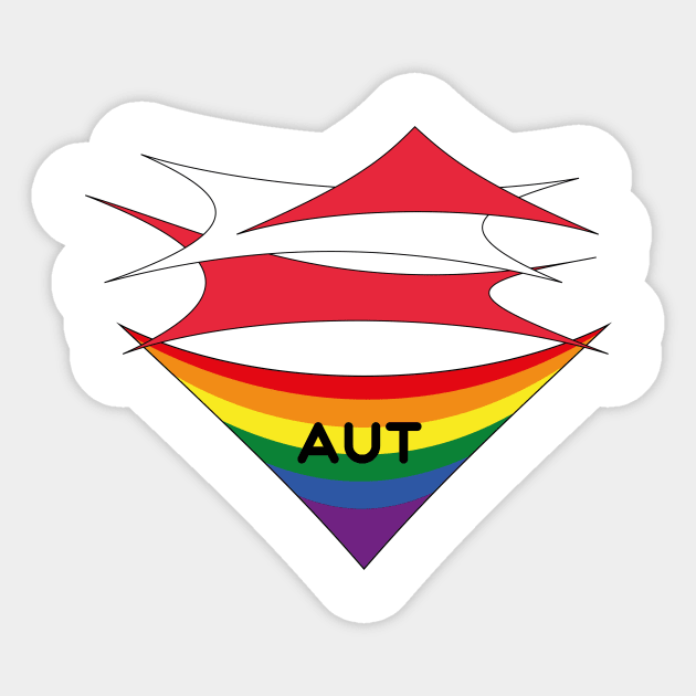 Austria pride flag Sticker by Pride_Art